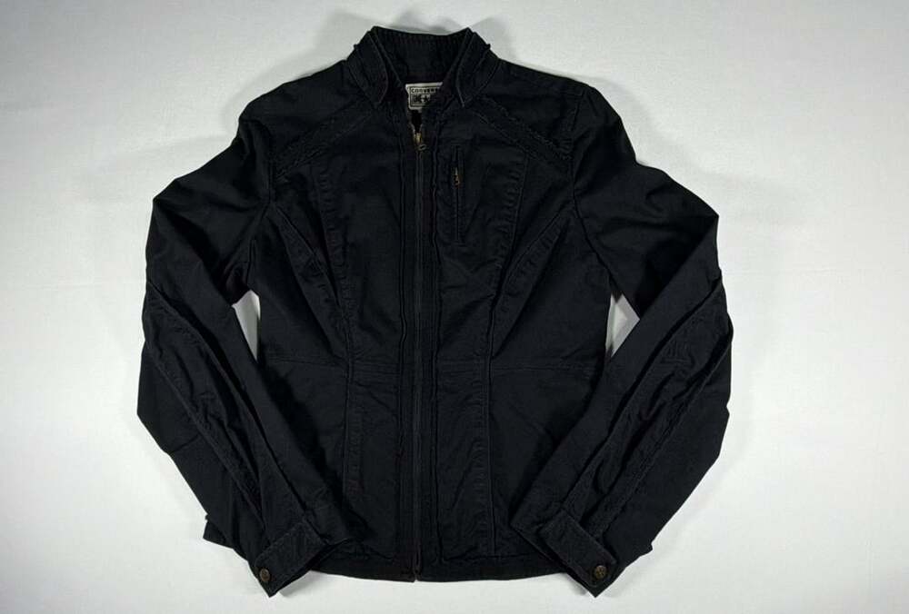 Converse One Star Black Full Zip Utility Jacket Women's Medium